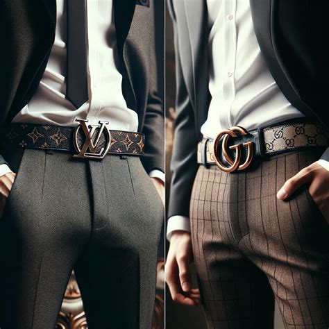 is louis vuitton or gucci more expensive|Louis Vuitton versus Gucci belts.